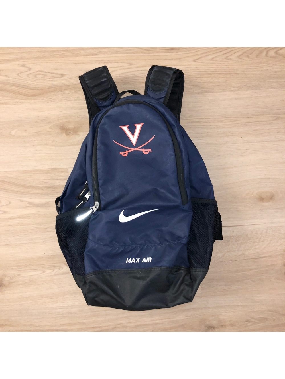 NIKE MAX AIR UNIVERSITY OF VIRGINIA UVA CAVALIERS BACKPACK BLUE ORANGE BLACK